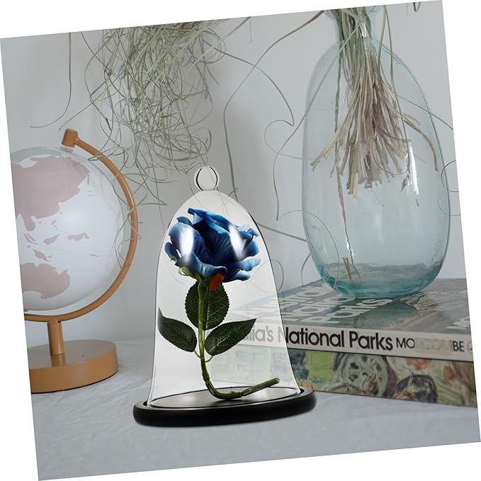 Garneck Realistic Plant Cover Glass Cover Plant Terrarium Jar Add Freshness to Your Home Shop