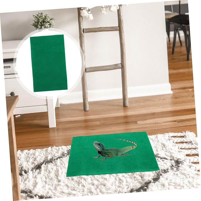 Yardwe 2pcs Reptile Mat Tortoise Enclosure Snake Bedding Wear-Resistant Decorative Carpet