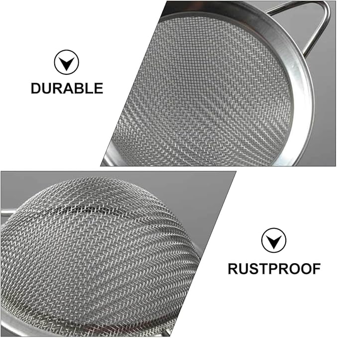 2pcs Reptile Residue Excrement Shovel with Metal Mesh, Dung Filtering Sand Scoop for Terrarium Cleaning, Silver Stainless Steel Lizard Box Sieve Tool for Reptile Care