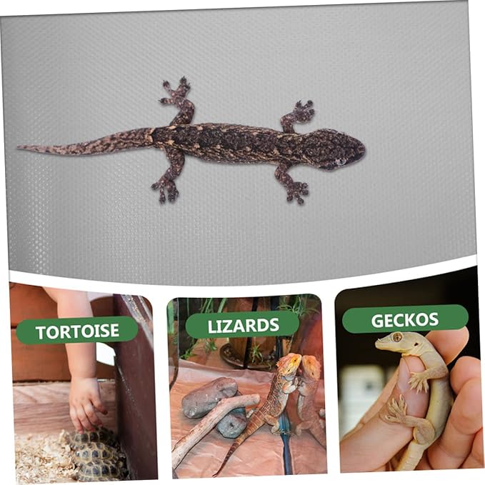 Reptile Carpet Mat for Leopard Gecko Lizard Snake and Turtle Soft Non-Slip Terrarium Substrate Bedding 48 x 24 Easy to Clean Accessories for Reptile Tank
