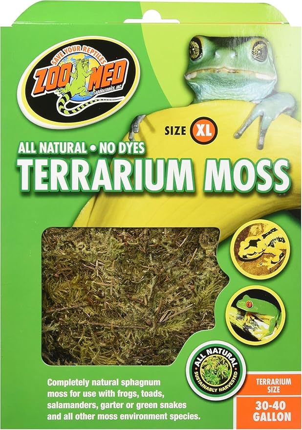 Zoo Med Terrarium Moss [Set of 2] Size: 30-40 Gallons