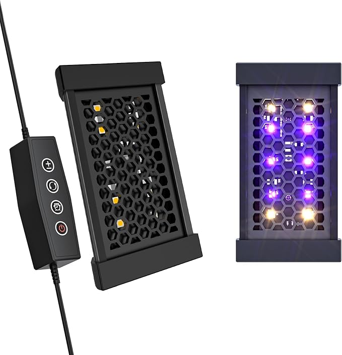 5" Aluminum UVB 10.0 LED Reptile Light Bar with Timer & Dimmer, Ultra-Slim Metal UVB/UVA Lamp for Terrariums – Even Light Output, Long Lifespan, Ideal for Bearded Dragons, Turtles & Lizards