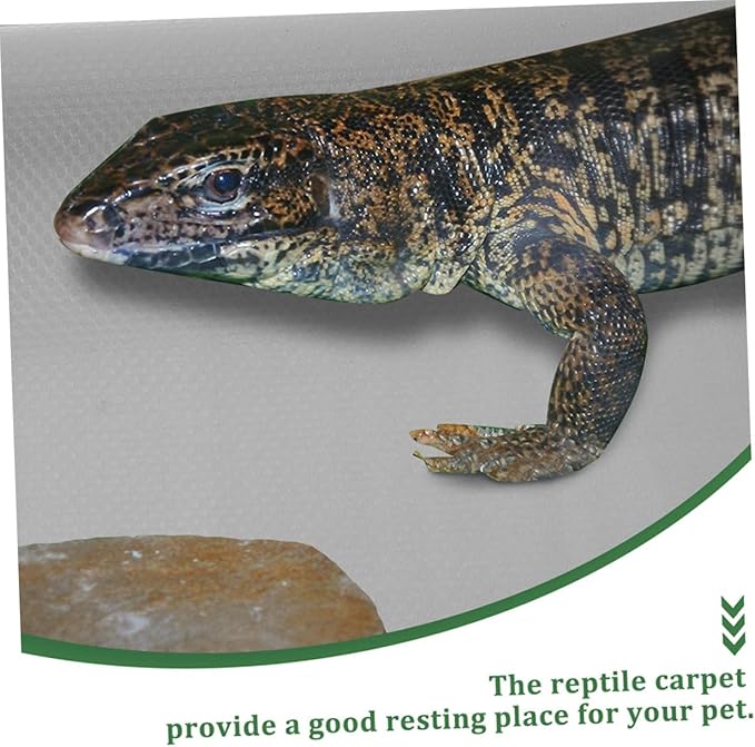 Reptile Carpet Mat for Bearded Dragons Snakes and Turtles Eva Substrate Liner Reptile Bedding for Terrariums and Containers