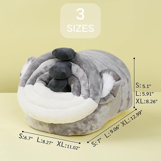 JanYoo Warmer Hedgehog Supplies Toys House Cage Accessories Bed Sleeping Bag (L,Koala)