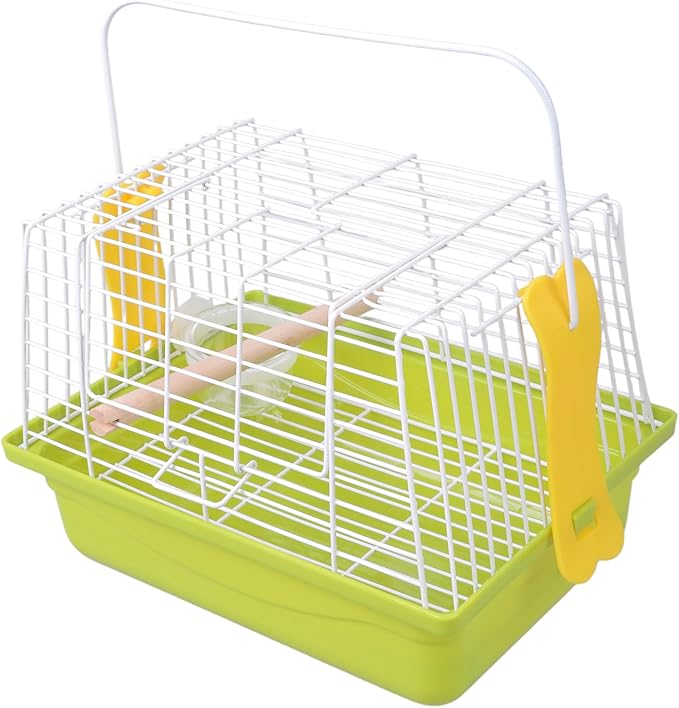 Portable Outdoor Bird Carriers with Handle for Parakeets Lovebirds Easy to Spacious Design Budgies Cage