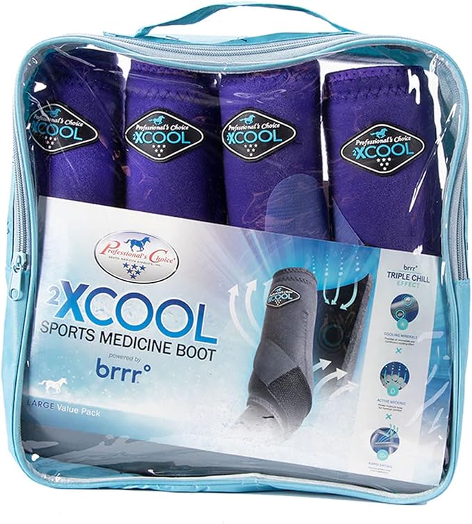 Professional's Choice 2XCOOL Sports Medicine Horse Boots | Protective & Breathable Design for Ultimate Comfort & Durability in Active Horses | Value 4 Pack