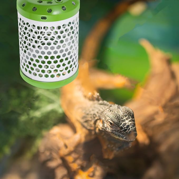 Abaodam Reptile Heat Lamp Fixture Adjustable Mesh for Lizard Snake Turtle and Safety Terrariums Easy to Install and Versatile Heating