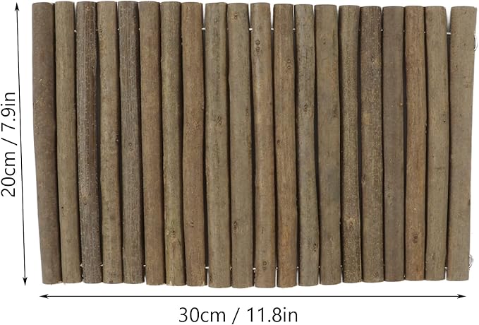 Tnfeeon Wooden Hamster Bridge,Shrub Rodents Chewing Climbing Tunnel Small Animal Bendy Bridge Ramp Hut Hideout for Guinea Pigs Hedgehogs Chinchillas and Other Rodents