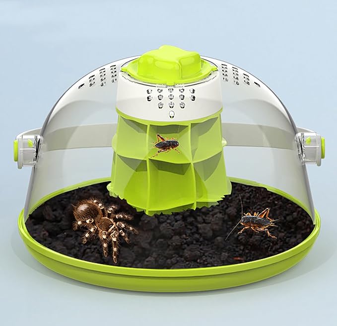 Multifunctional Snail Observation and Breeding Box - Educational Pet Habitat for Kids, 23x19.5x13.5CM, ABS+PC Material, Easy to Clean, Well-Ventilated, Suitable for Silkworms/Lizards/Geckos