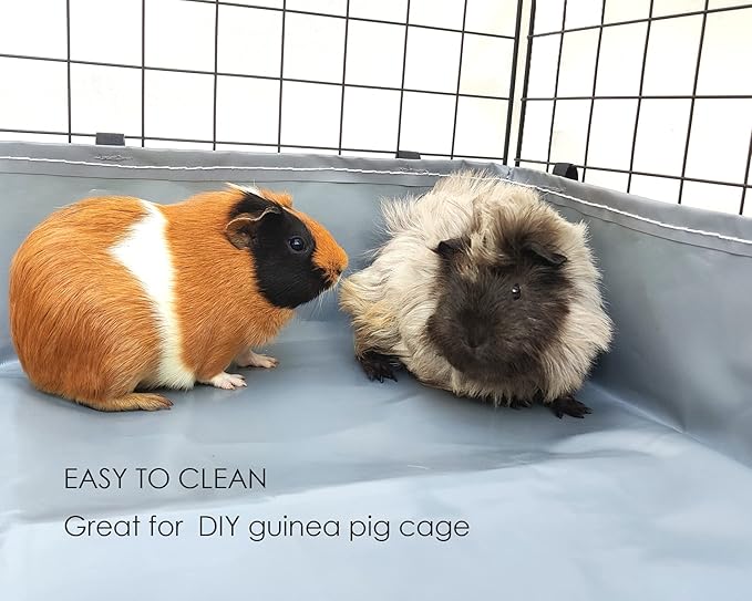 Guinea Pig Cage Bottom for C & C Grids Habitat, Waterproof and Washable Liner Base for Rabbits,Chinchillas,Ferrets and Other Small Animals Pet (Bottom Only 27" x 42")