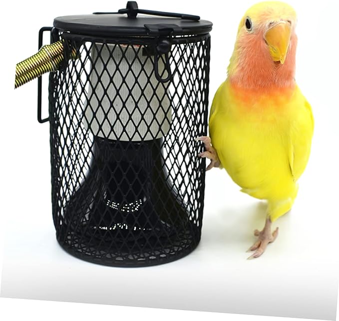 Reptile Heat Lamp Protective Cover Lampshade for Reptile Heating Easy Installation Compatible and Spotlights for Turtles Lizards and Birds