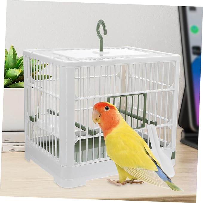 Foldable Bird Travel Carrier Cage for Parakeets and Small Birds Portable Design with Ventilation for Outdoor Activities and Pet Transport Construction for Extended Use