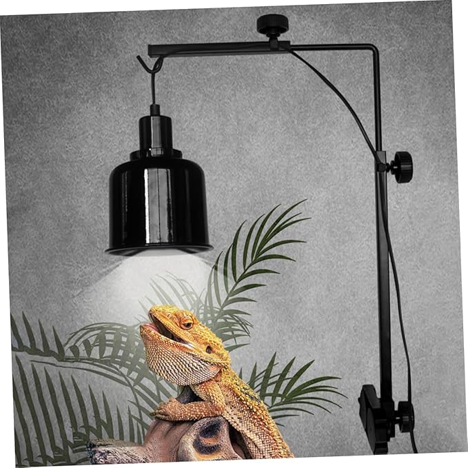 Reptile Heat Lamp Fixture Bracket Fish Tank Light Stand for Turtle Basking Sturdy Construction Aesthetic Versatility Reptile Accessories for Enhancing Pet Habitat