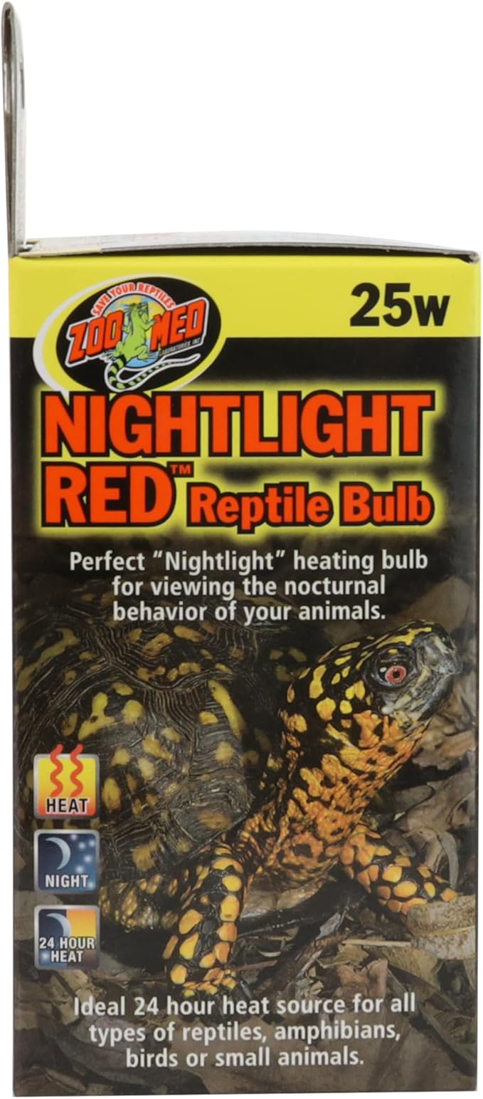 Zoo Med Nightlight Red Reptile Heat Bulb, 25 Watts