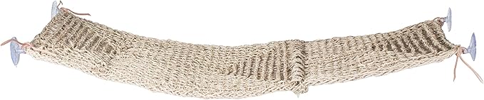 PENN-PLAX Reptology Lizard Lounger Bridge – 100% Natural Seagrass Fiber – Great for Bearded Dragons, Anoles, Geckos, and Other Reptiles – Extra-Extra Large