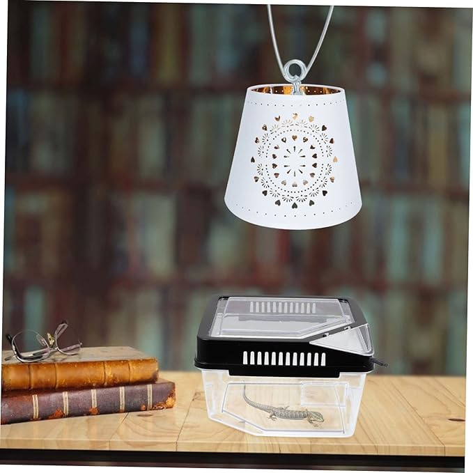 2Pcs Metal Reptile Lampshade Clips Fixing Clips for Basking Lamps Easy Installation and Storage Clamp for Climbing Pets