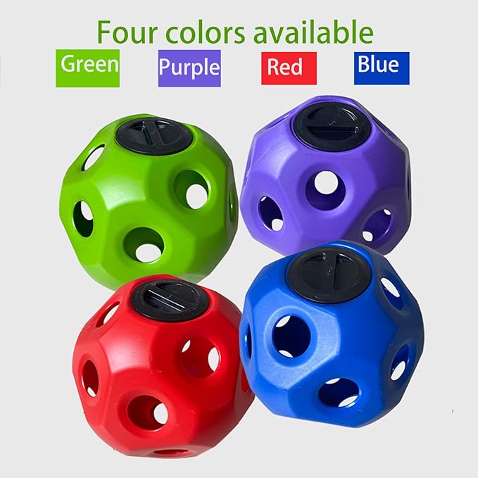 Horse Hay Ball – Interactive Horse Ball and Slow Feeder, 15.75" Large Durable and Safe Hay Feeder for Horses, Goats and Sheep, Promotes Healthy Foraging, Hangable or Ground Placement(Purple)