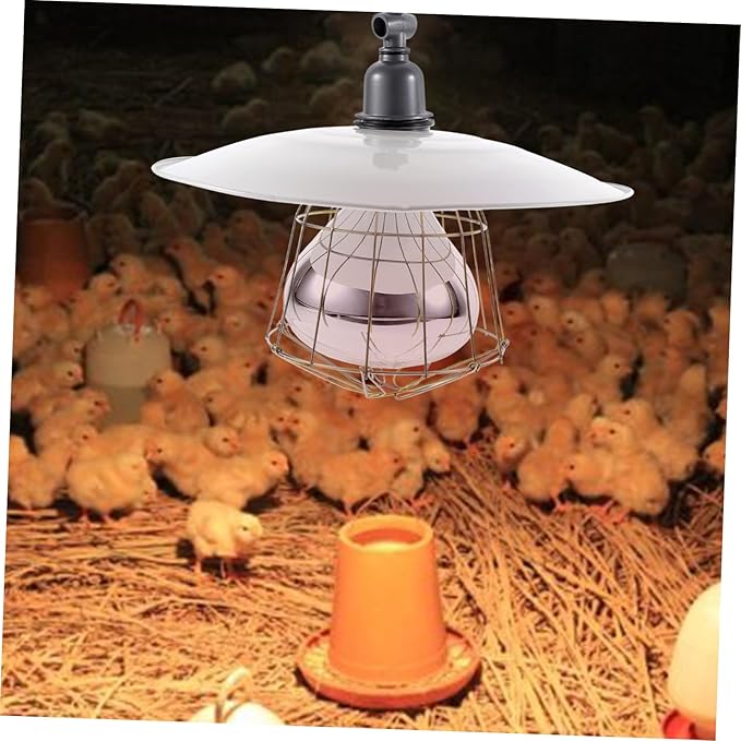KESYOO Livestock Heat Lamp for Pigs and Poultry Efficient Heating Uniform Temperature Distribution Warm Lighting for Animals for Brooders and