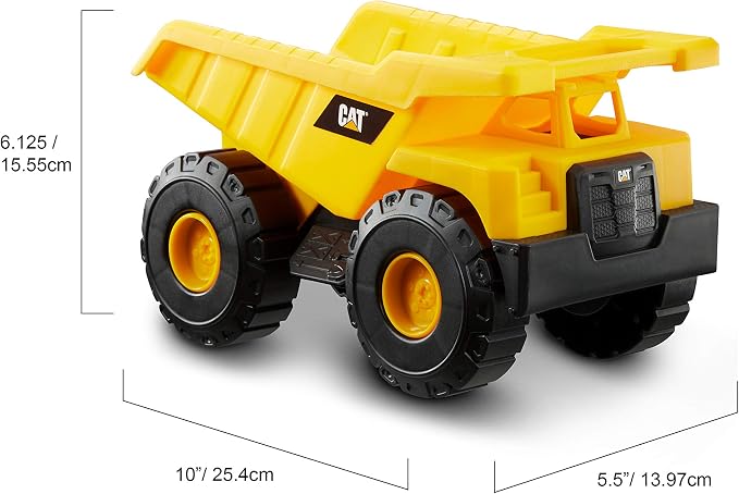 CAT Construction Toys, 2 Pack 10" Construction Fleet Toy Trucks with Articulated Parts, Fun and Durable for Indoor/Outdoor Use, Ages 2+ - Image 6