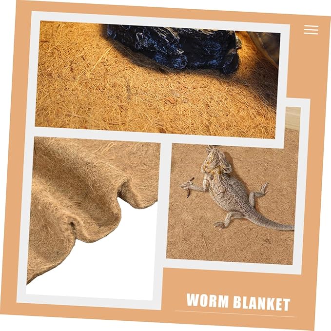 LIOOBO Tortoise Bedding Reptile Terrarium Liner Farm Manure Loading Carpet Comfortable Waterproof Easy to Handle
