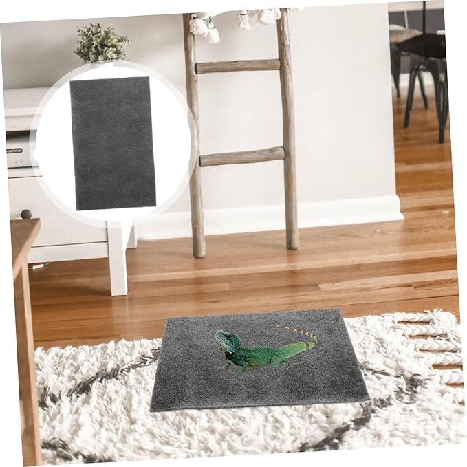 MERRYHAPY 2pcs Reptile Bedding Absorbent Pad Heat Preserving Reptile Tank Accessories