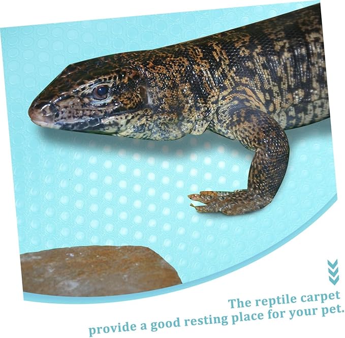 balacoo Terrarium Substrate Mat for Reptiles Non-Adhesive Carpet Bedding for Snakes Tortoises and Lizards Easy to Clean Reptile Cage Liner
