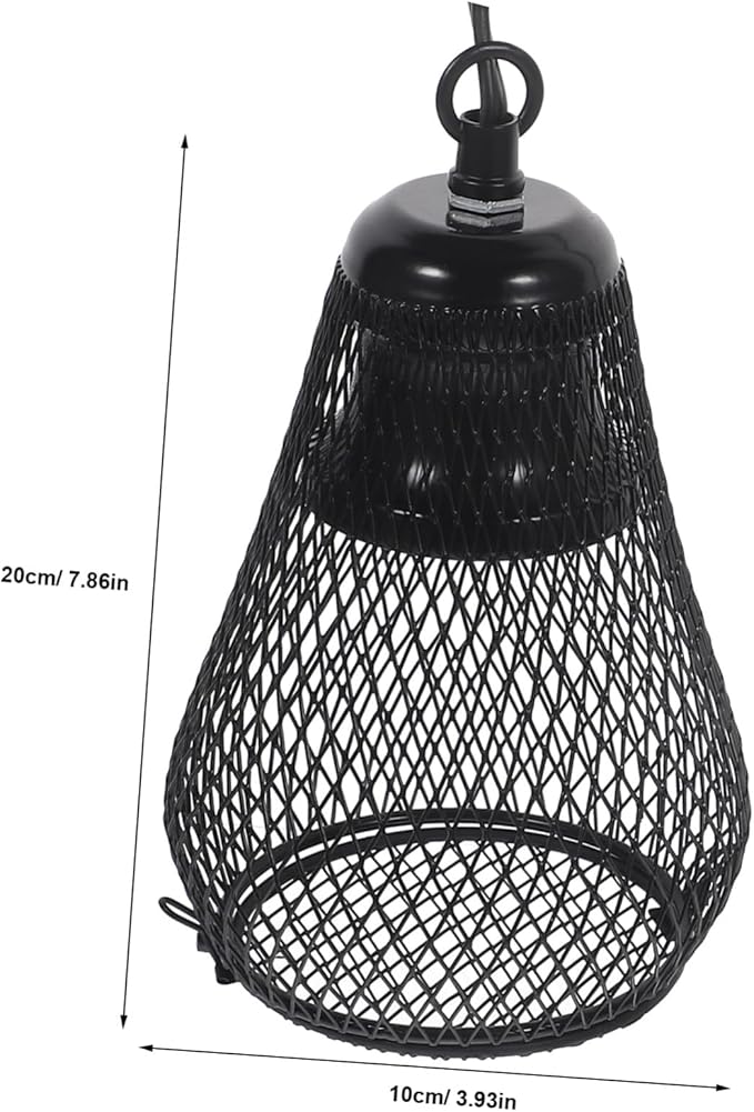 Angoily Reptile Heat Lamp Shade Scald Cover for Pets Gourd Design with Hook Efficient Heat Dissipation for Bearded Dragons Snakes and Lizards