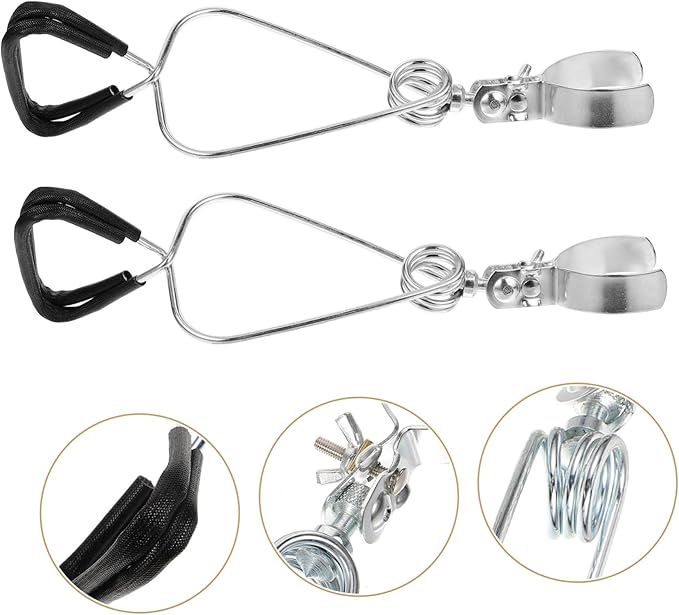 Toddmomy 2pcs Adjustable Clamp Stand for Reptile Heat Lamps and Lamp Holder Flexible Height and Angle for Turtles and Other Pets