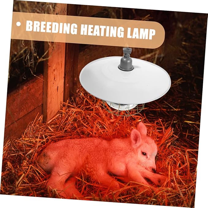 Abaodam Brooding Heat Preservation Lamp Pet Heating Lamp for Poultry Livestock Reptiles Easy to Install for Breeding Warmth