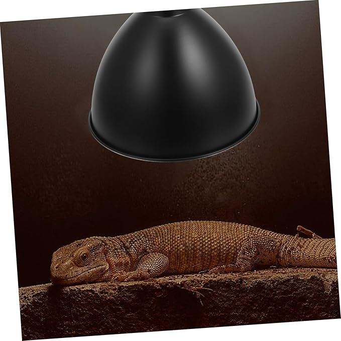 GLEAVI Tortoise Habitat Accessory Heat Lamp Shade for Reptiles Energy Efficient Lamp Cover Optimal Lighting