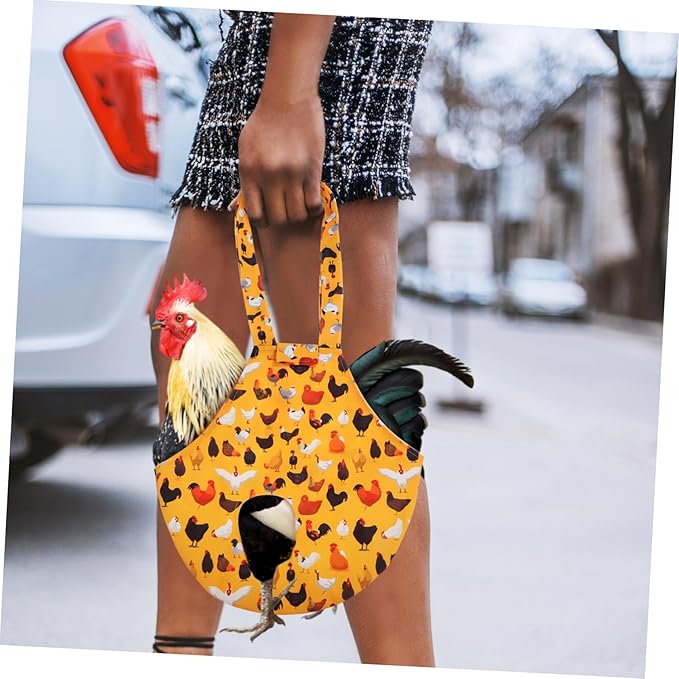Toyvian 2pcs Pet Chicken Carrier Bag Comfortable Sling for Poultry Transport Stylish Design with Leg Openings for Hens and Ducks Outdoor Adventures