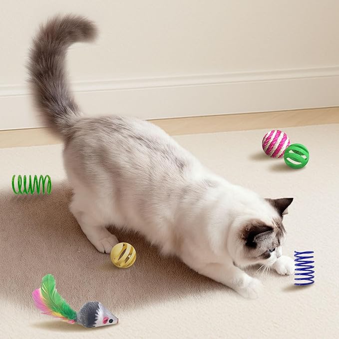 Cat Toys for Indoor Cats, 34 Pack Interactive Cat Toy Set for Kitten - Image 6