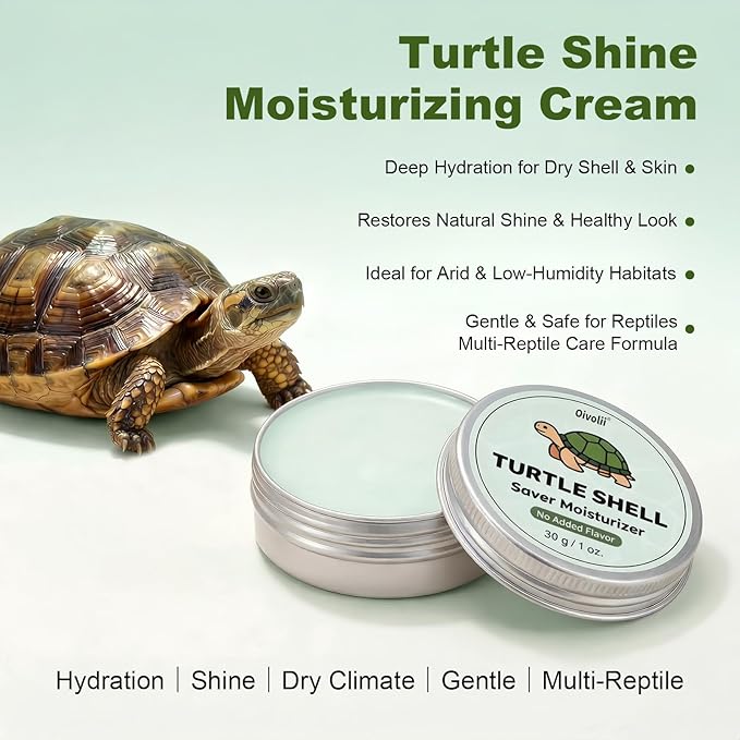 Reptile Shell Care Balm – Moisturizing Conditioner for Tortoise Shell & Lizard Skin – Hydrates Dry Shells in Tanks, Basking Areas & Low Humidity Environments