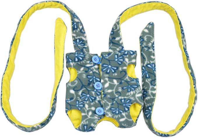 Adjustable Bearded Dragon Sling Chest Carrier Pouch for Reptile to Prevent Them Falling or Slipping from Your Body