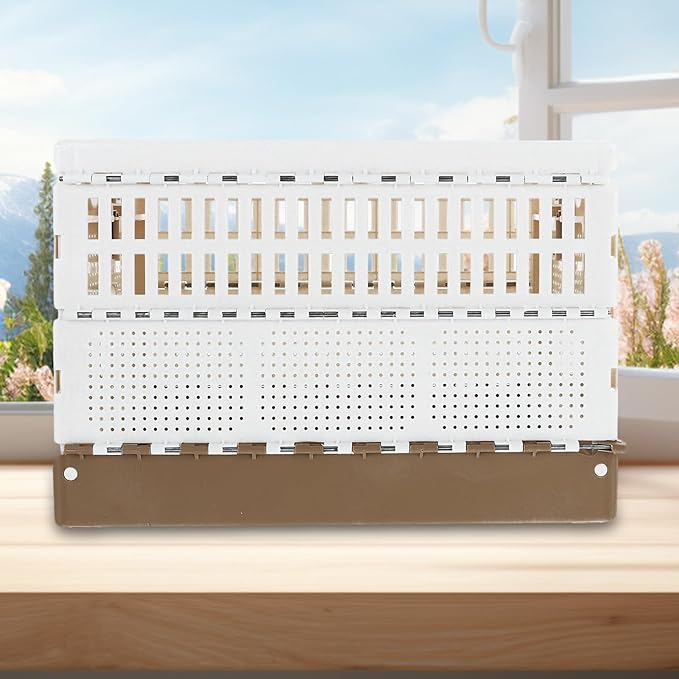 Foldable Bird Cage ABS Material, Stable Travel Design, Secure Closure for Parakeets & Parrots, Bird Transport Carrier