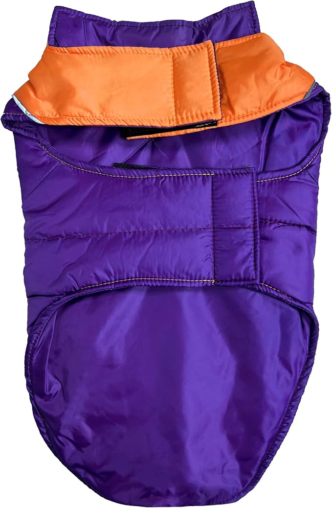 Pets First Collegiate Clemson Tigers Puffer Vest for Dogs & Cats. Size Medium. Warm, Cozy, and Waterproof Dog Coat, for Small and Large Dogs/Cats.