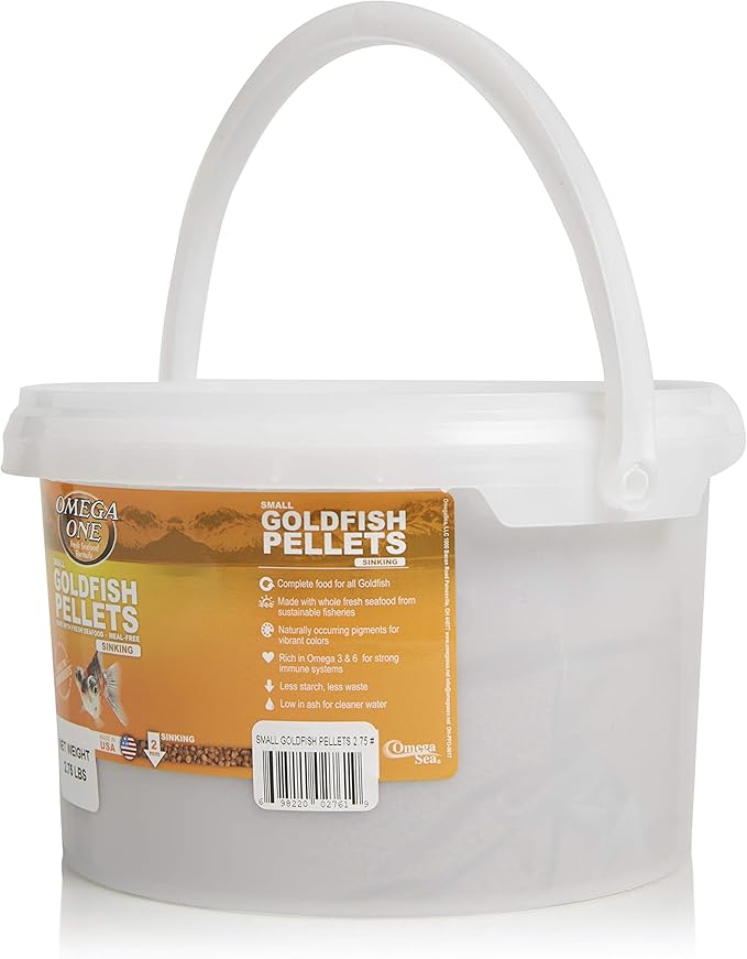 Omega One Goldfish Pellets, Sinking, Small, 2.75 lb x1
