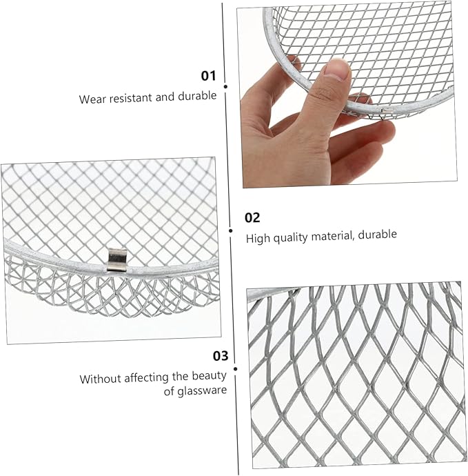 FOMIYES 2pcs Reptile Heating Lamp Mesh Cover Scalding Lampshade for Turtles Snakes and Lizards Easy to Install Efficient Heat Dissipation for