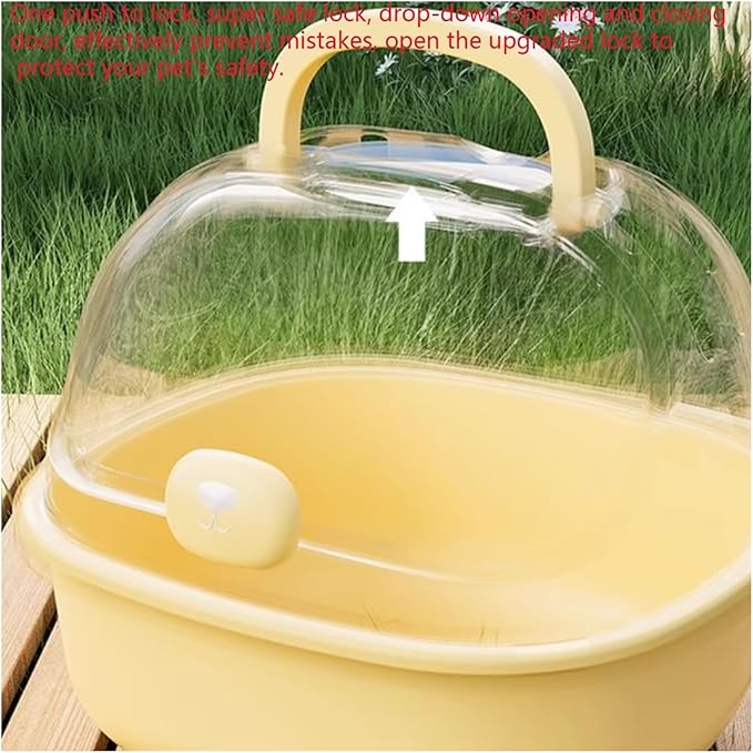 Birdcage Parrot Take-Out Cage Bird Special Portable Bird Cage Small Bird Bag Hand-held Mini Bird Cage(Yellow)