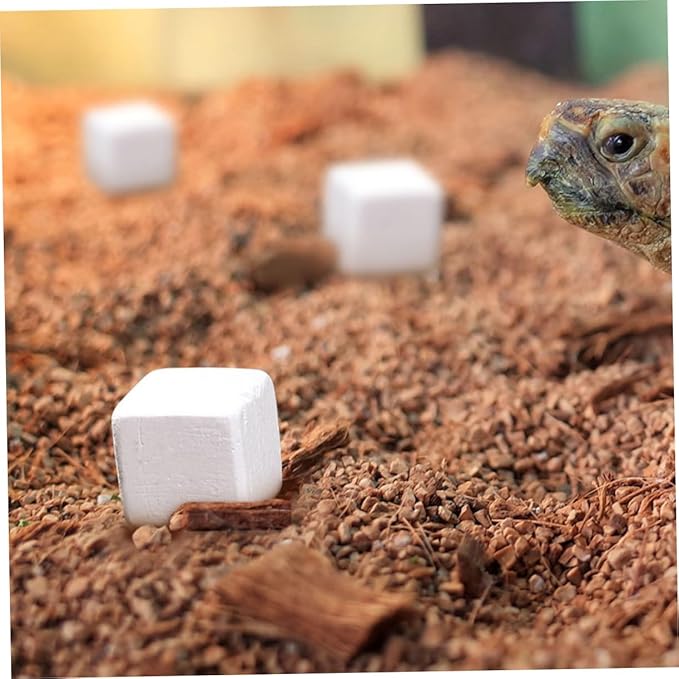 DECHOUS 30pcs Natural Mineral Block: Suitable for Tortoise Frog Lizard Chameleon Provides Essential Microelements Promotes Healthy Growth for Reptile Pets Turtle Accessories