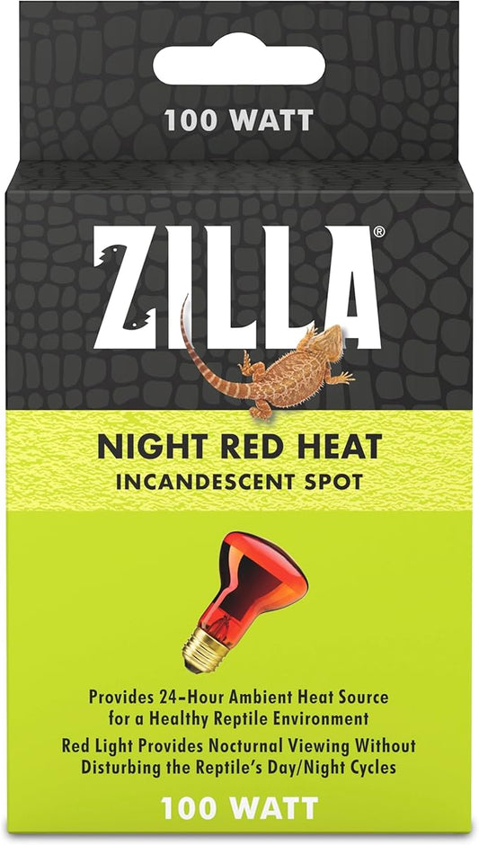 Zilla Incandescent Spot Bulbs Night Red 100 Watts