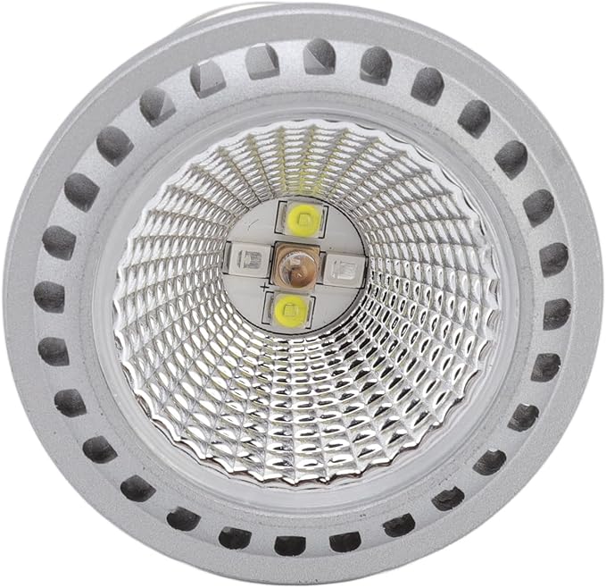 ZJchao Basking Light Bulb Reptile Heat Lamp Bulb Full Spectrum UVA UVB LED Concave Convex Mirror Sun Basking Lamp for Turtles Lizards Snakes Aluminum Alloy 5W 10.0 UVB (110V)