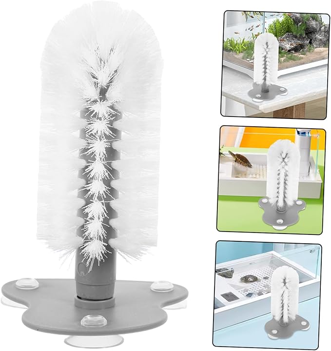 Milisten Turtle Shell Cleaning Brush Suction Cup Safe Material for Easy Mud Removal Dual-Purpose Scratcher Massager for Turtle Health
