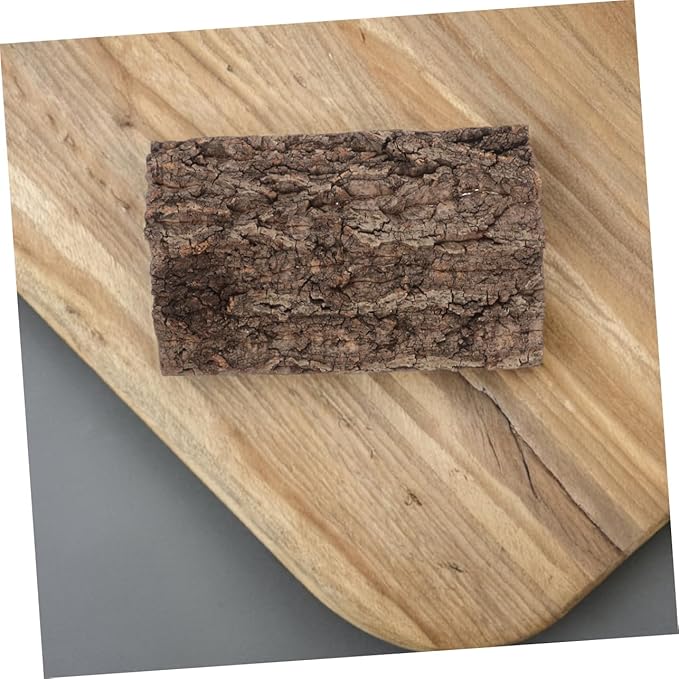 2pcs Natural Reptile Bark Bedding Backdrop for Terrarium Cork Substrate for Snakes Spiders Bearded Dragons Geckos and Crabs