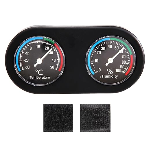 Reptile Tank Thermometer Hygrometer Temperature Humidity Monitor for Vivarium Terrarium