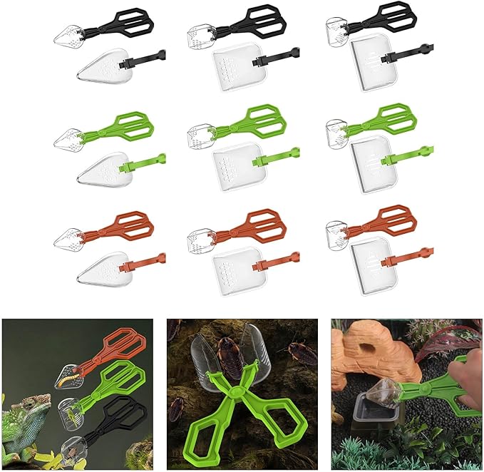 Multipurpose Feeding Tongs for Reptiles Care Clear Hygienic Comfort Handle Gentle Creature Captures Hygienic Reptiles Feeding Accessories