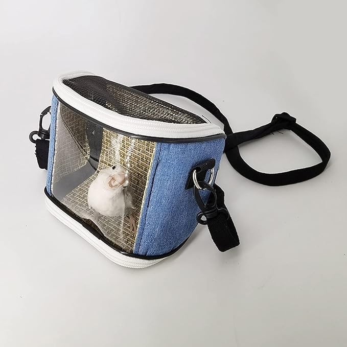 Flight Cage Bird Carrier Travel Cage Lightweight Bird Backpack Pet Bag for Small Birds or Habitat Bird Cage (Size : Small)