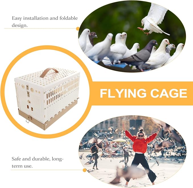 Portable Pigeon Folding Cage Handle for Pigeon Birds Compact Design Easy to Carry