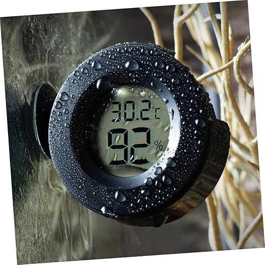 Hemoton 1pc Digital Reptile Thermometer Hygrometer Accurate Temperature and Humidity Gauge for Terrariums Snakes Turtles and Lizards Cup Design for Easy Installation