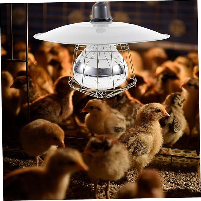 KESYOO Livestock Heat Lamp for Pigs and Poultry Efficient Heating Uniform Temperature Distribution Warm Lighting for Animals for Brooders and